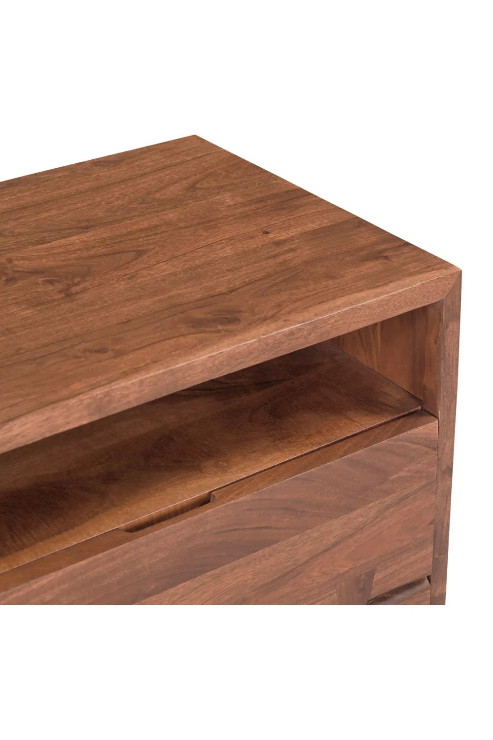 Luxury Modern Madagascar Acacia Nightstand European Style for Villa