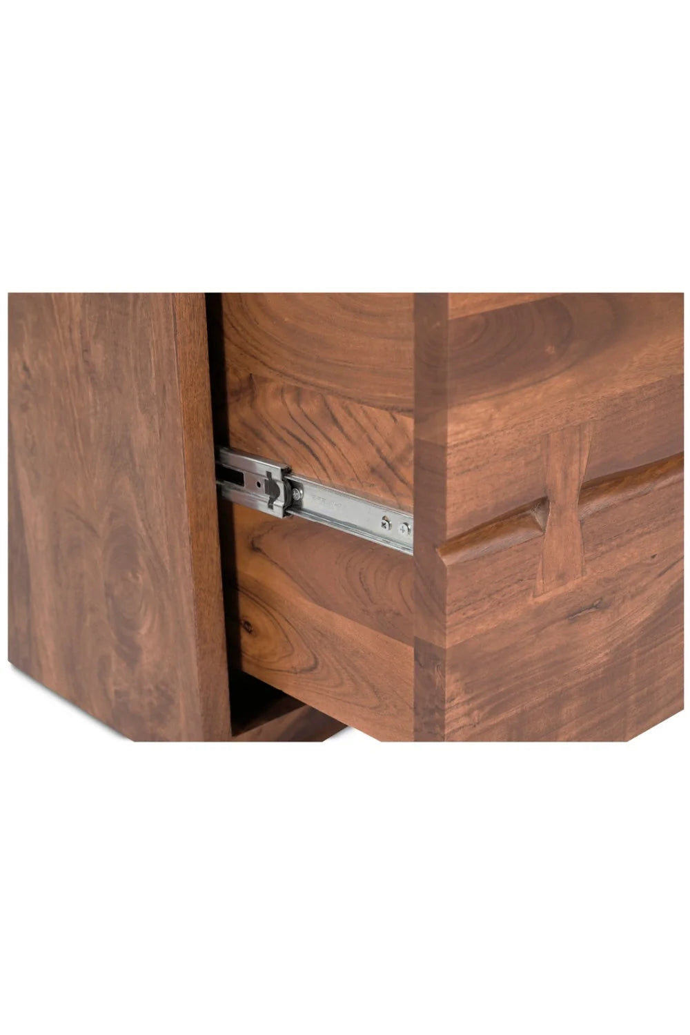 Luxury Modern Madagascar Acacia Nightstand European Style for Villa