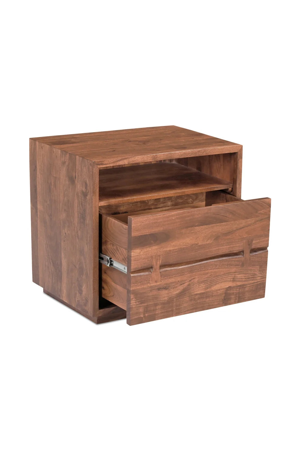 Luxury Modern Madagascar Acacia Nightstand European Style for Villa