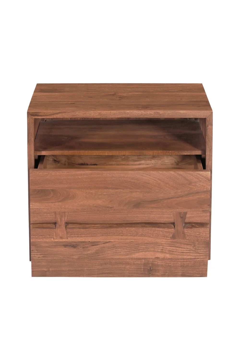 Luxury Modern Madagascar Acacia Nightstand European Style for Villa