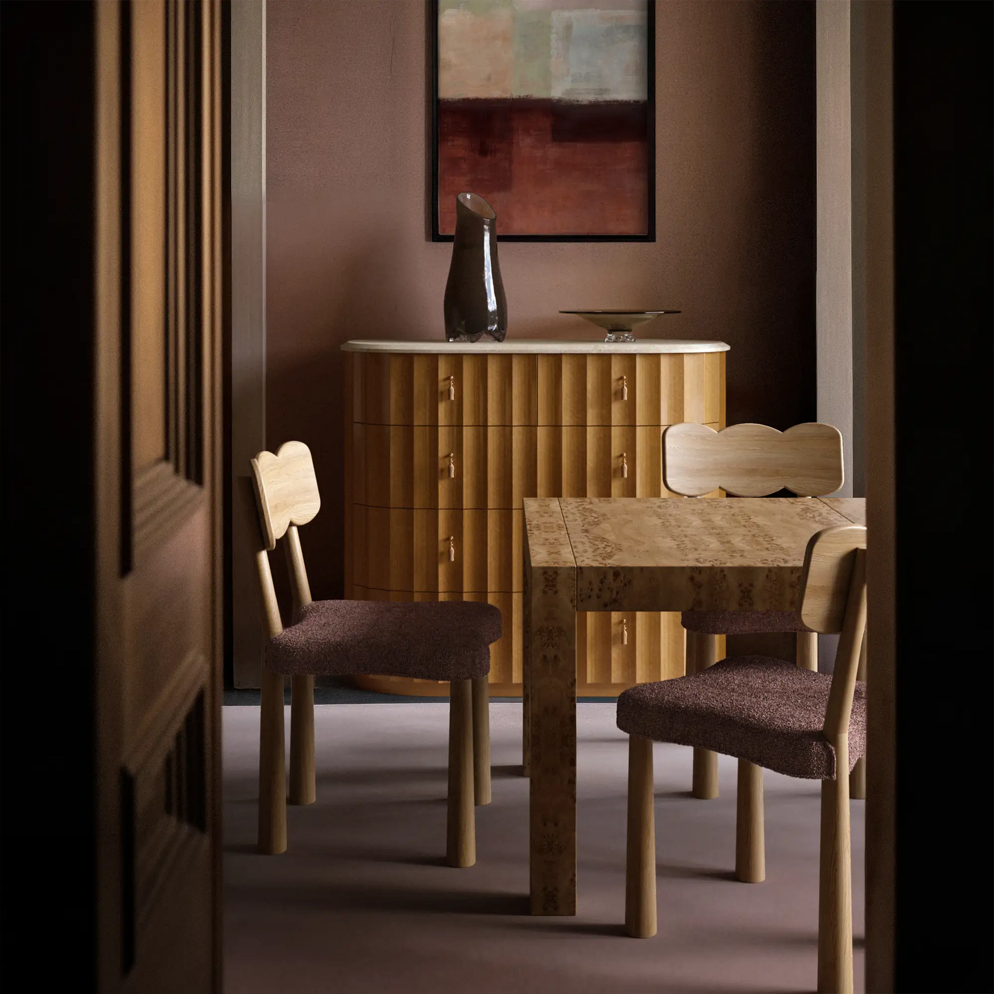 Luxury Modern Madeleine Dining Chair European Style for Villa