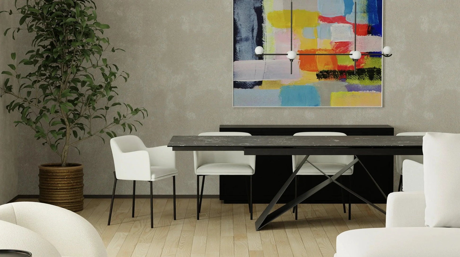 Luxury Modern Madrid Dining Table European Style for Villa