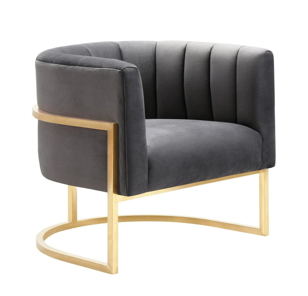 Luxury Modern Magna Velvet Chair European Style for Villa