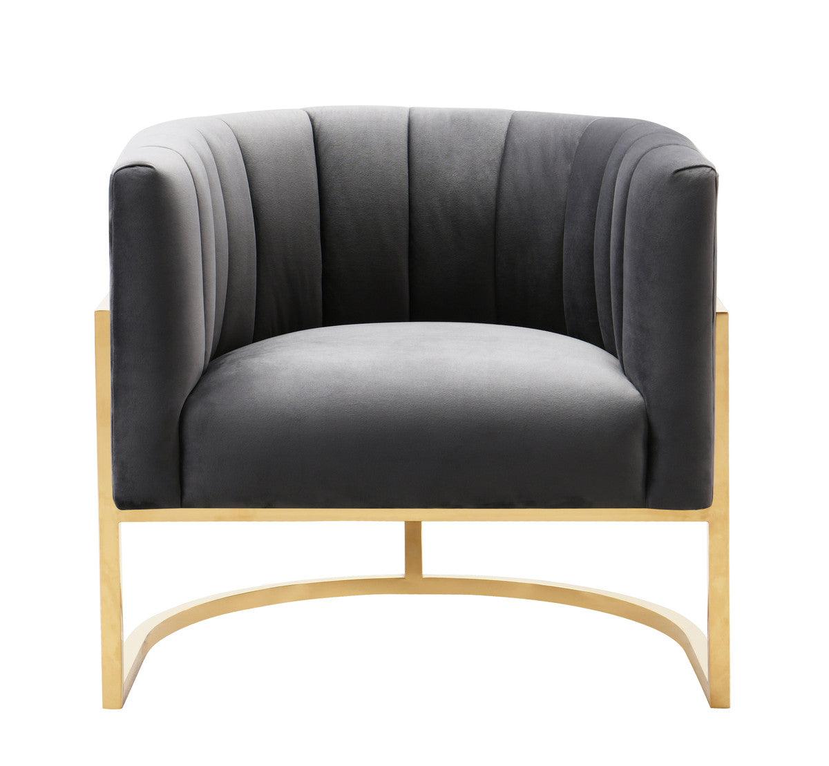 Luxury Modern Magna Velvet Chair European Style for Villa