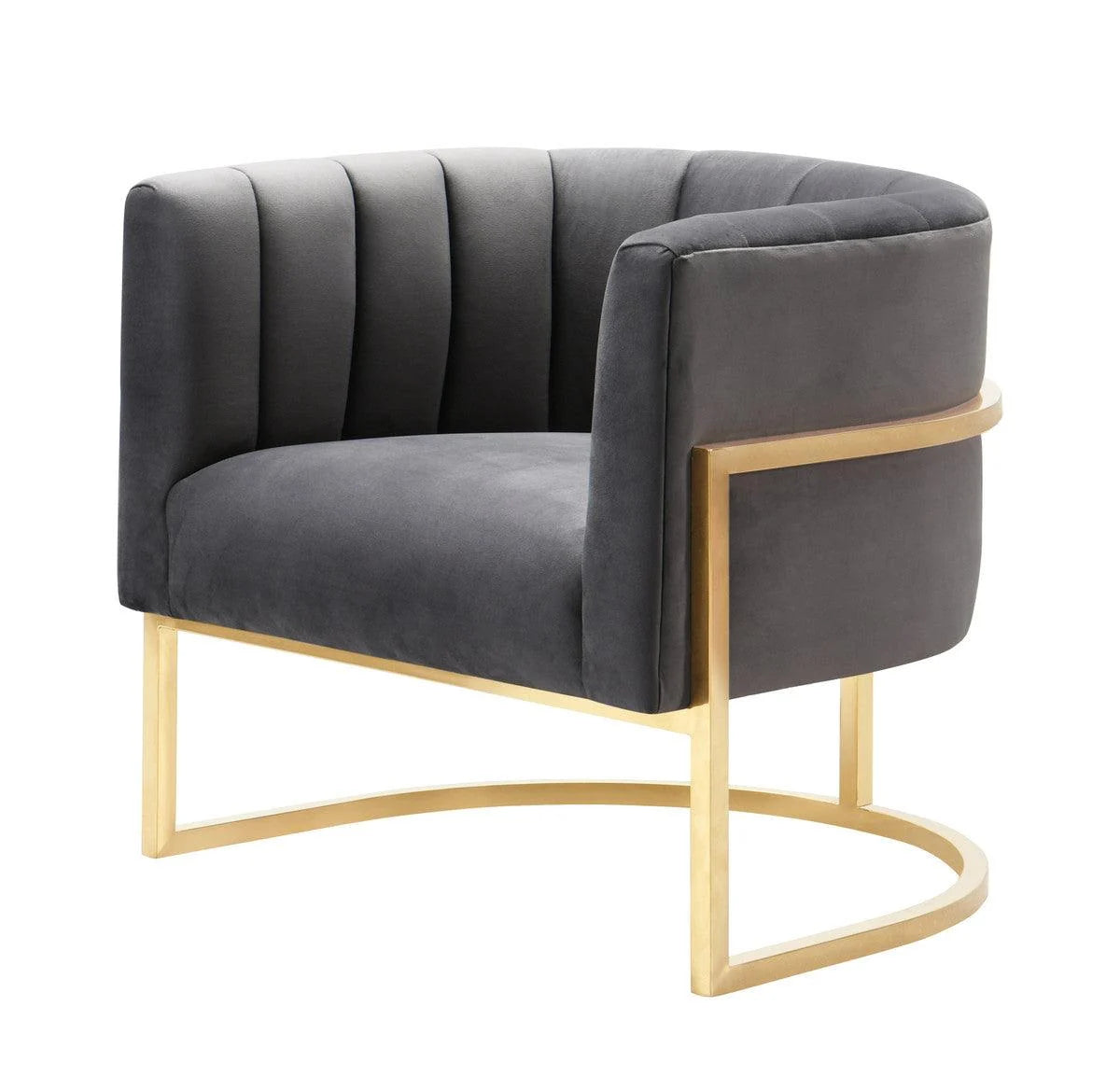 Luxury Modern Magna Velvet Chair European Style for Villa
