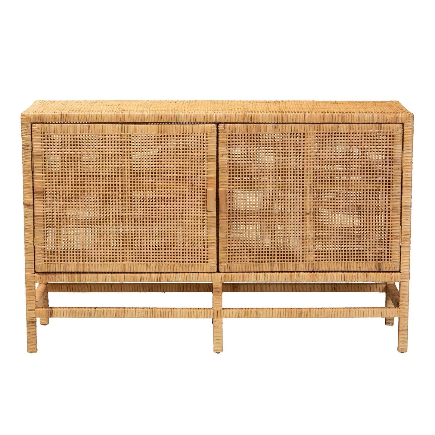 Luxury Modern Mahogany Rattan Cabinet European Style for Villa