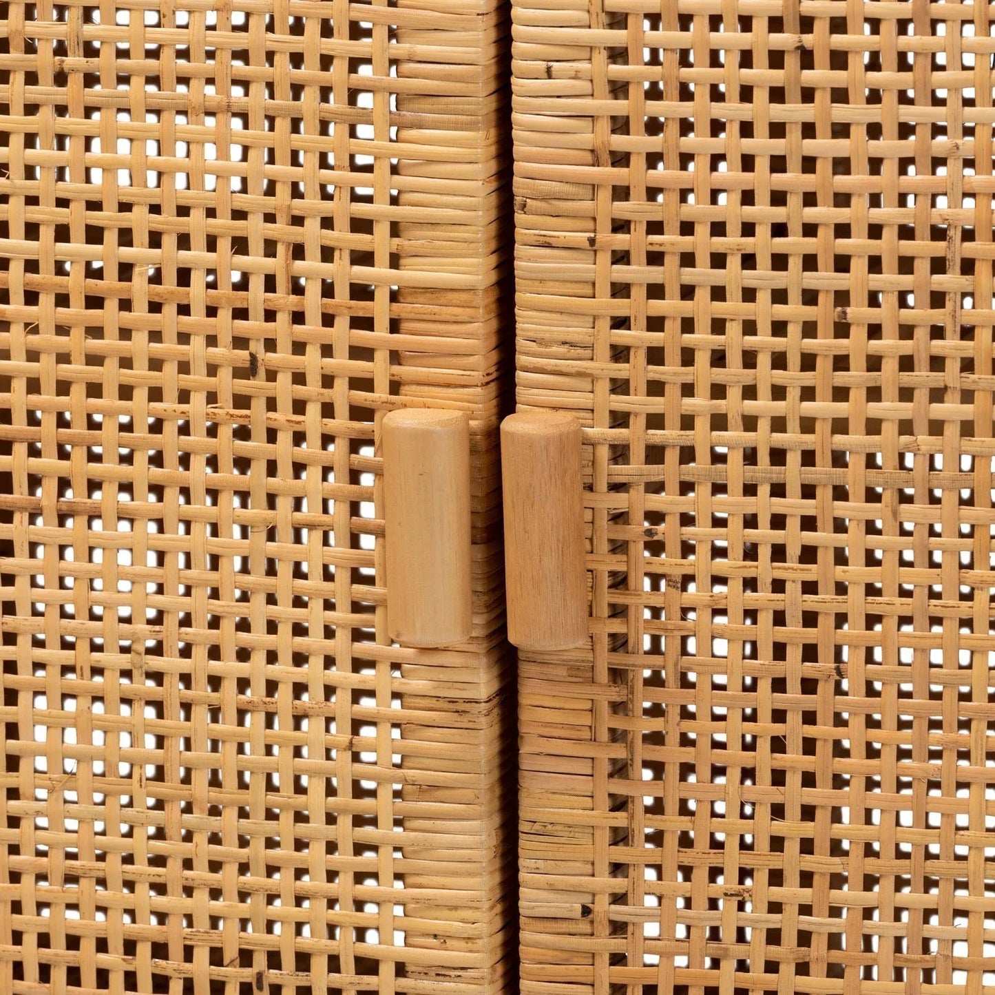 Luxury Modern Mahogany Rattan Cabinet European Style for Villa