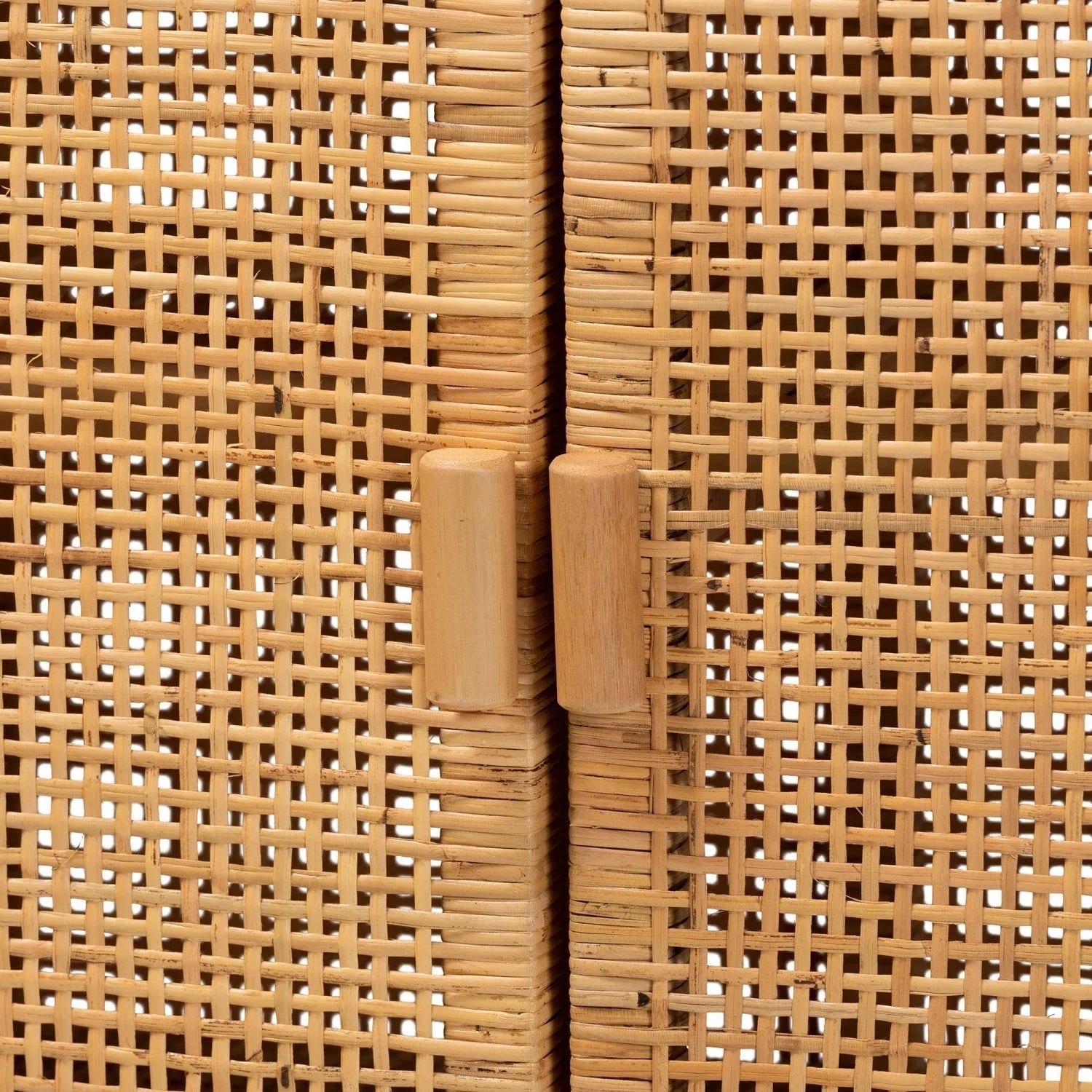 Luxury Modern Mahogany Rattan Cabinet European Style for Villa