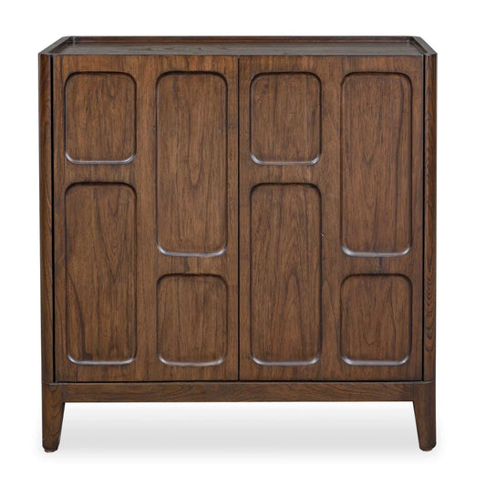 Luxury Modern Mahogany Wood 2-Door Cabinet European Style for Villa