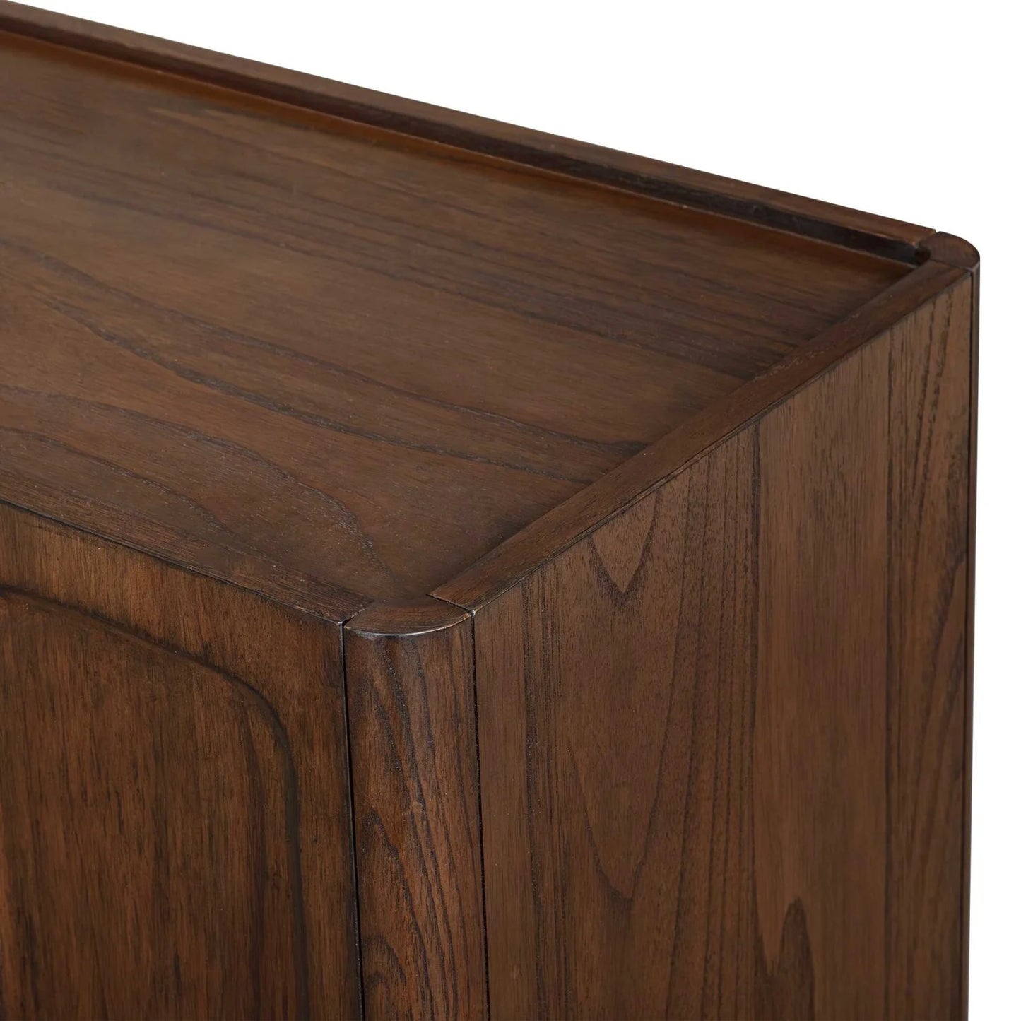 Luxury Modern Mahogany Wood 2-Door Cabinet European Style for Villa