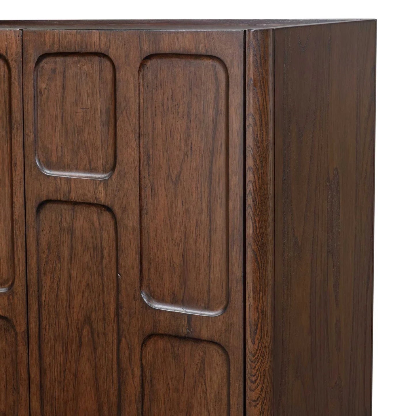 Luxury Modern Mahogany Wood 2-Door Cabinet European Style for Villa
