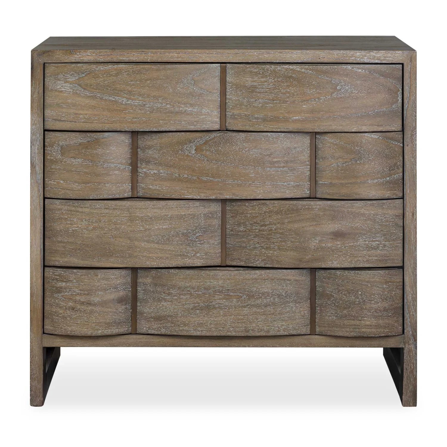 Luxury Modern Mahogany Wood 4-Drawer Chest European Style for Villa