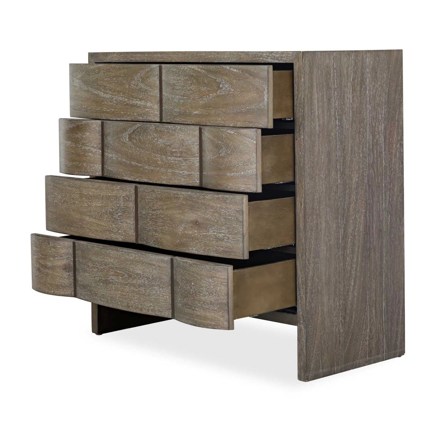 Luxury Modern Mahogany Wood 4-Drawer Chest European Style for Villa
