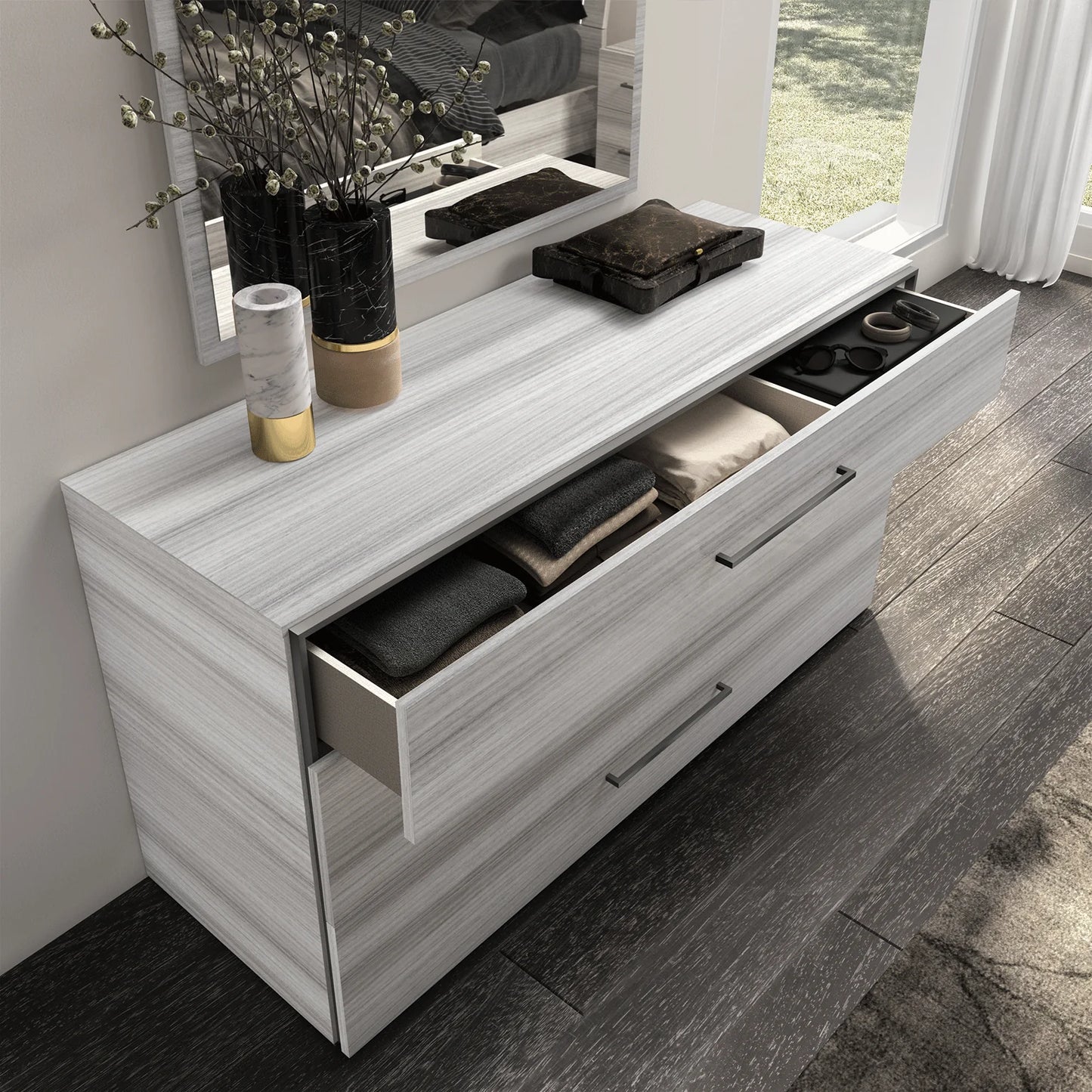 Luxury Modern Malta Bedroom Collection European Style for Villa