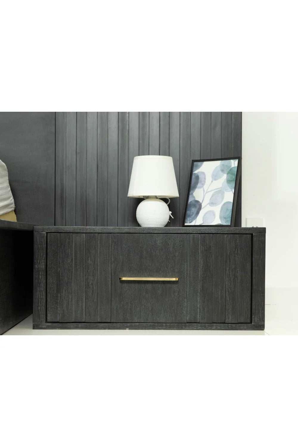 Luxury Modern Manchester 1-Drawer Nightstand European Style for Villa