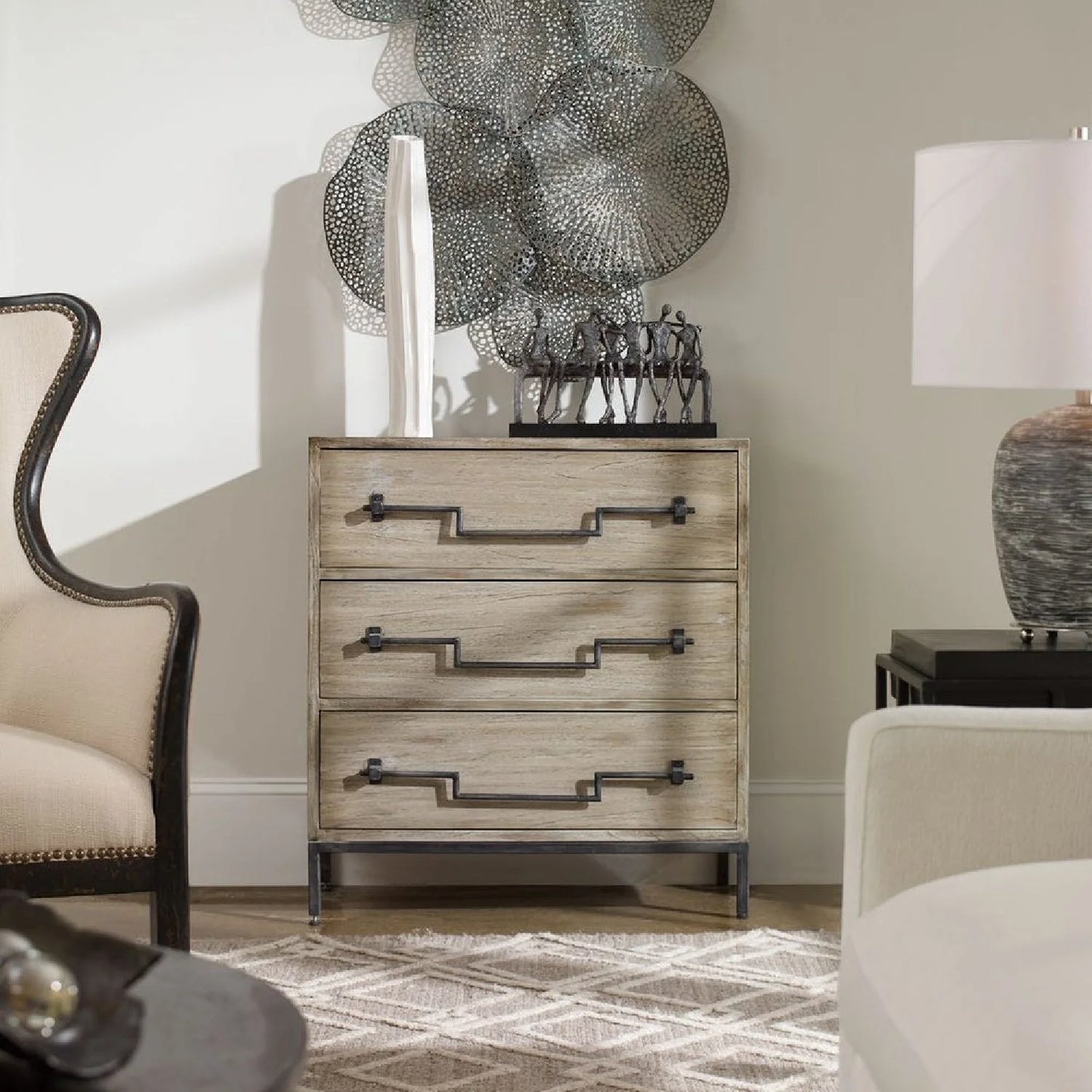 Luxury Modern Mango Wood Chest European Style for Villa
