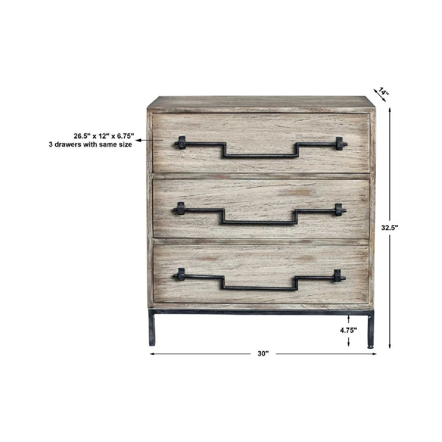 Luxury Modern Mango Wood Chest European Style for Villa