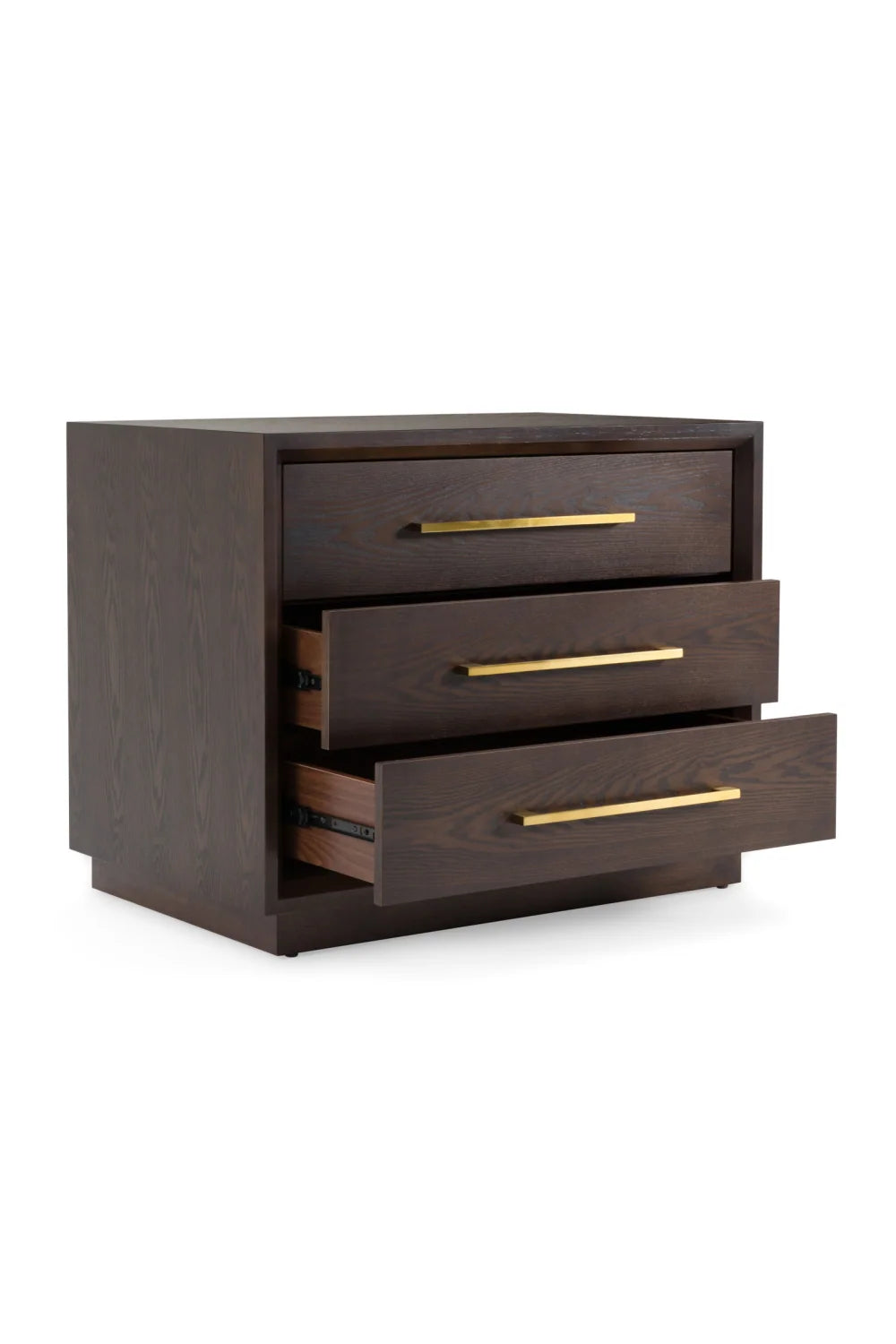 Luxury Modern Manhattan 3-Drawer Nightstand European Style for Villa