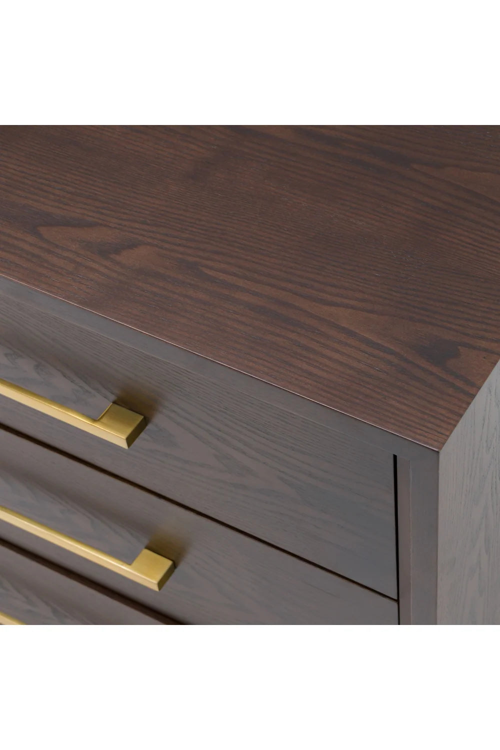 Luxury Modern Manhattan 3-Drawer Nightstand European Style for Villa