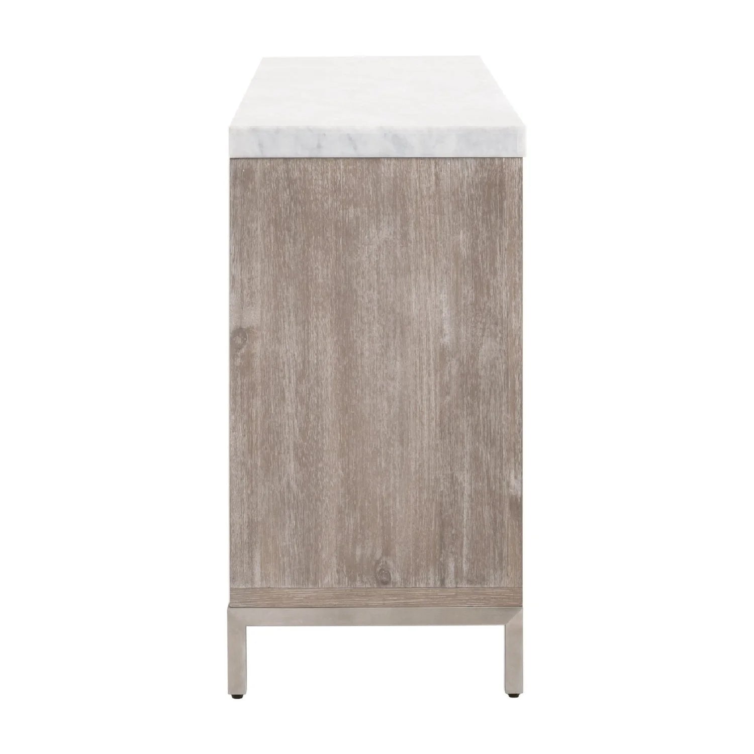 Luxury Modern Marble Acacia 6-Drawer Dresser European Style for Villa