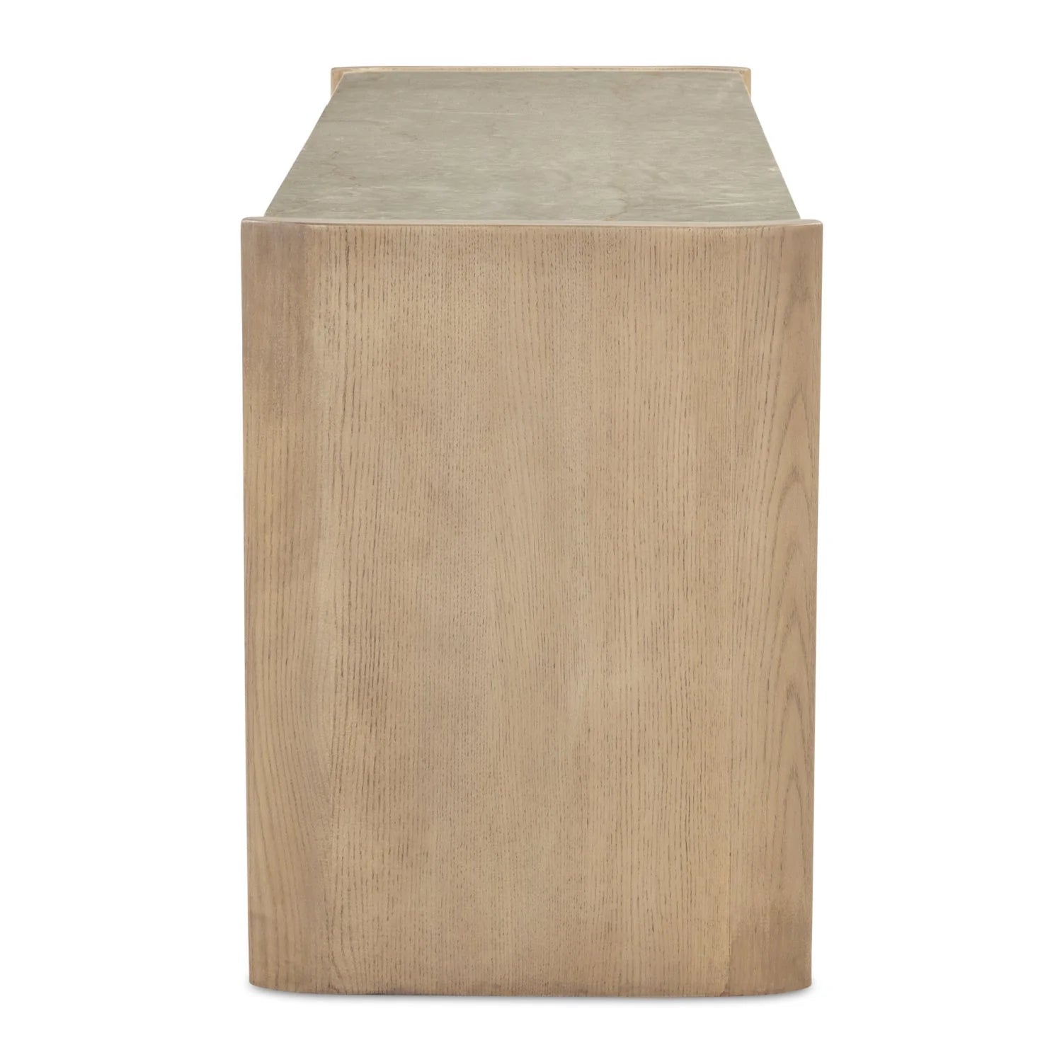 Luxury Modern Marble Top Oak 6-Drawer Dresser European Style for Villa