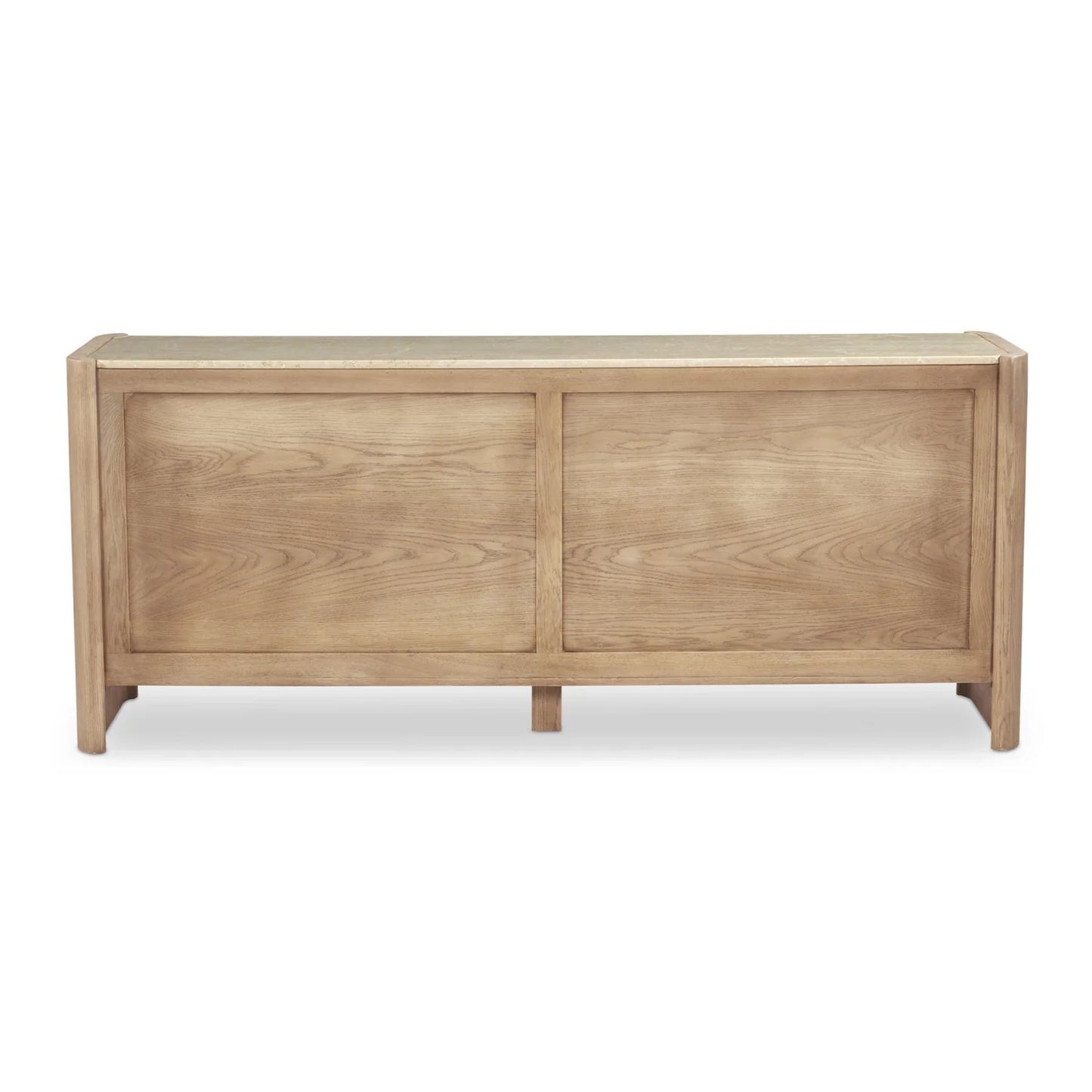 Luxury Modern Marble Top Oak 6-Drawer Dresser European Style for Villa