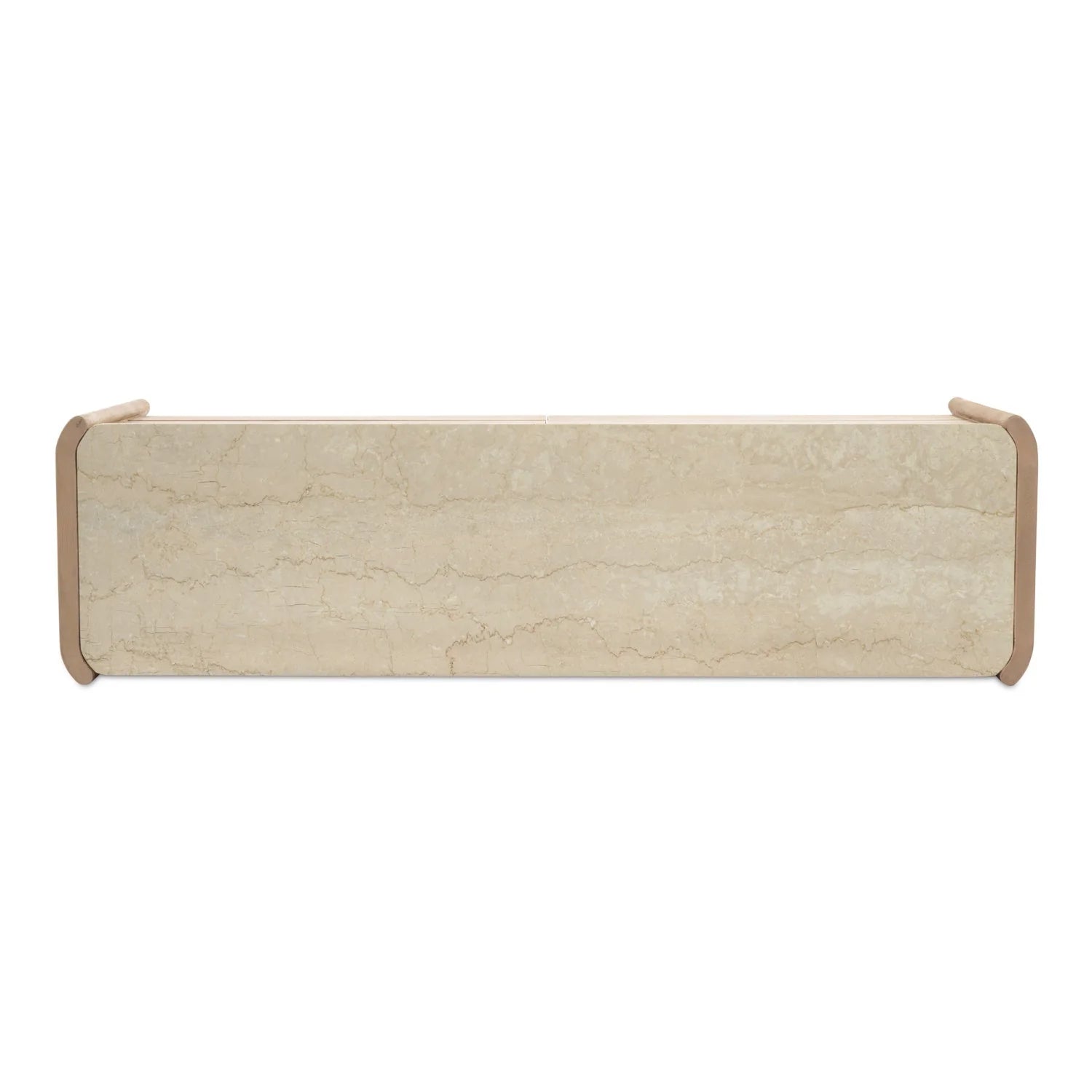 Luxury Modern Marble Top Oak 6-Drawer Dresser European Style for Villa