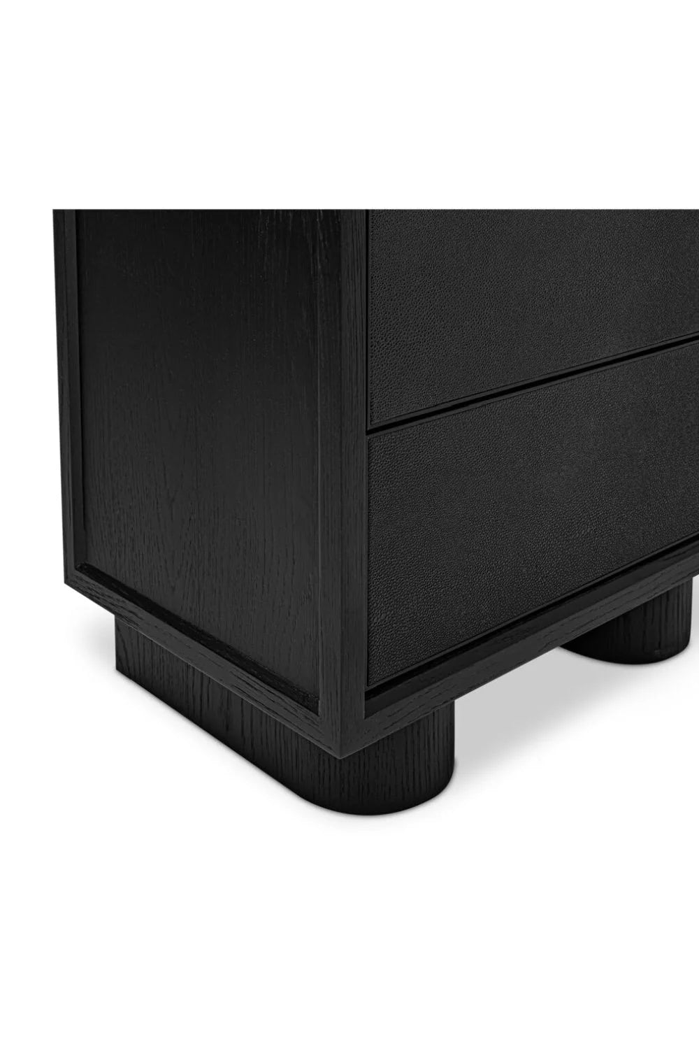 Luxury Modern Marcelle Shagreen Nightstand European Style for Villa