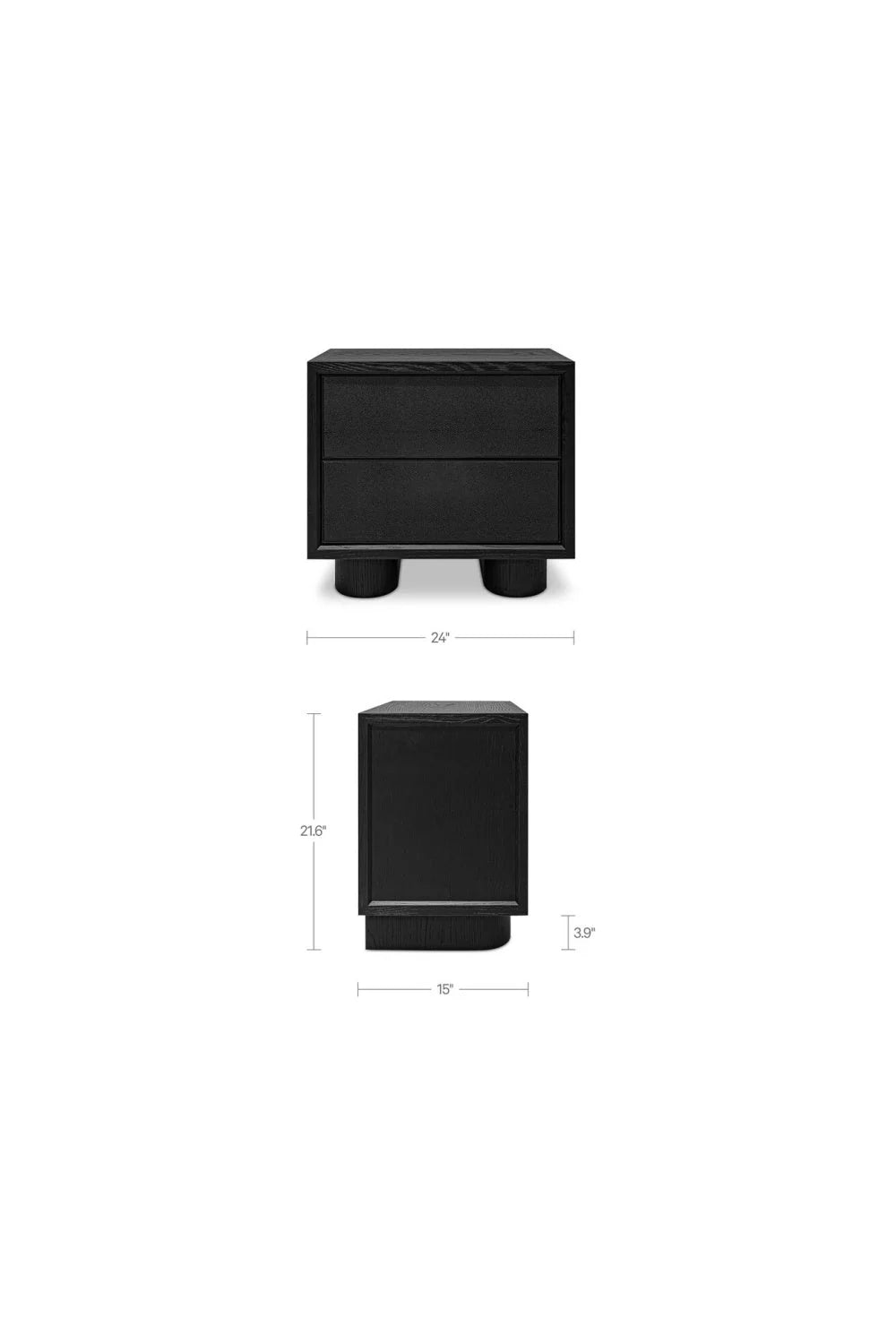 Luxury Modern Marcelle Shagreen Nightstand European Style for Villa