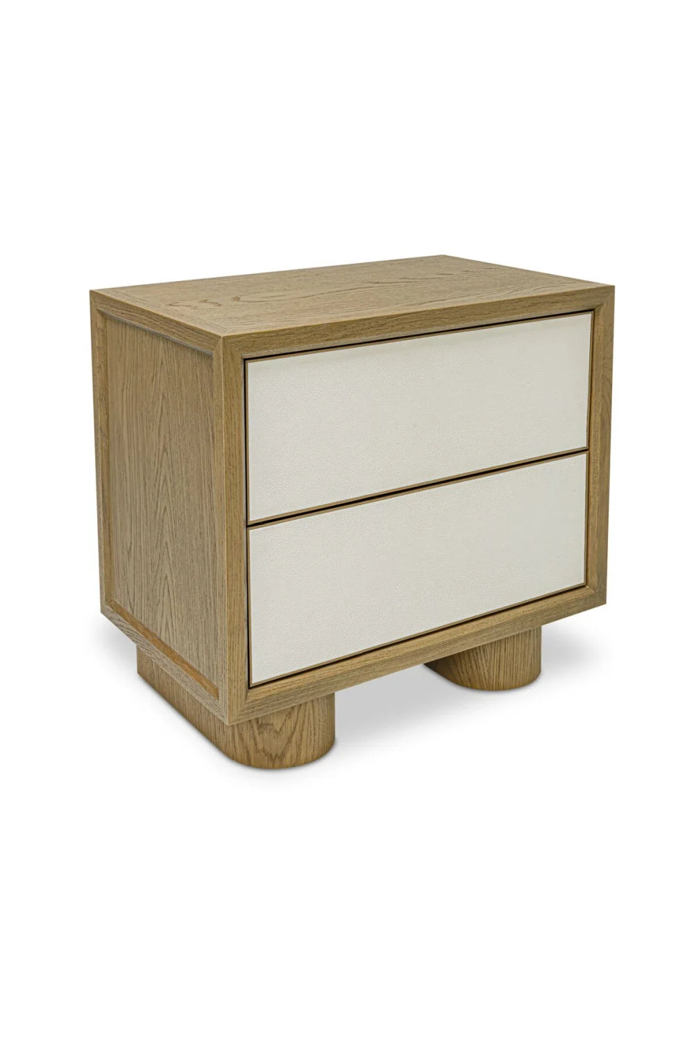 Luxury Modern Marcelle Shagreen Nightstand European Style for Villa