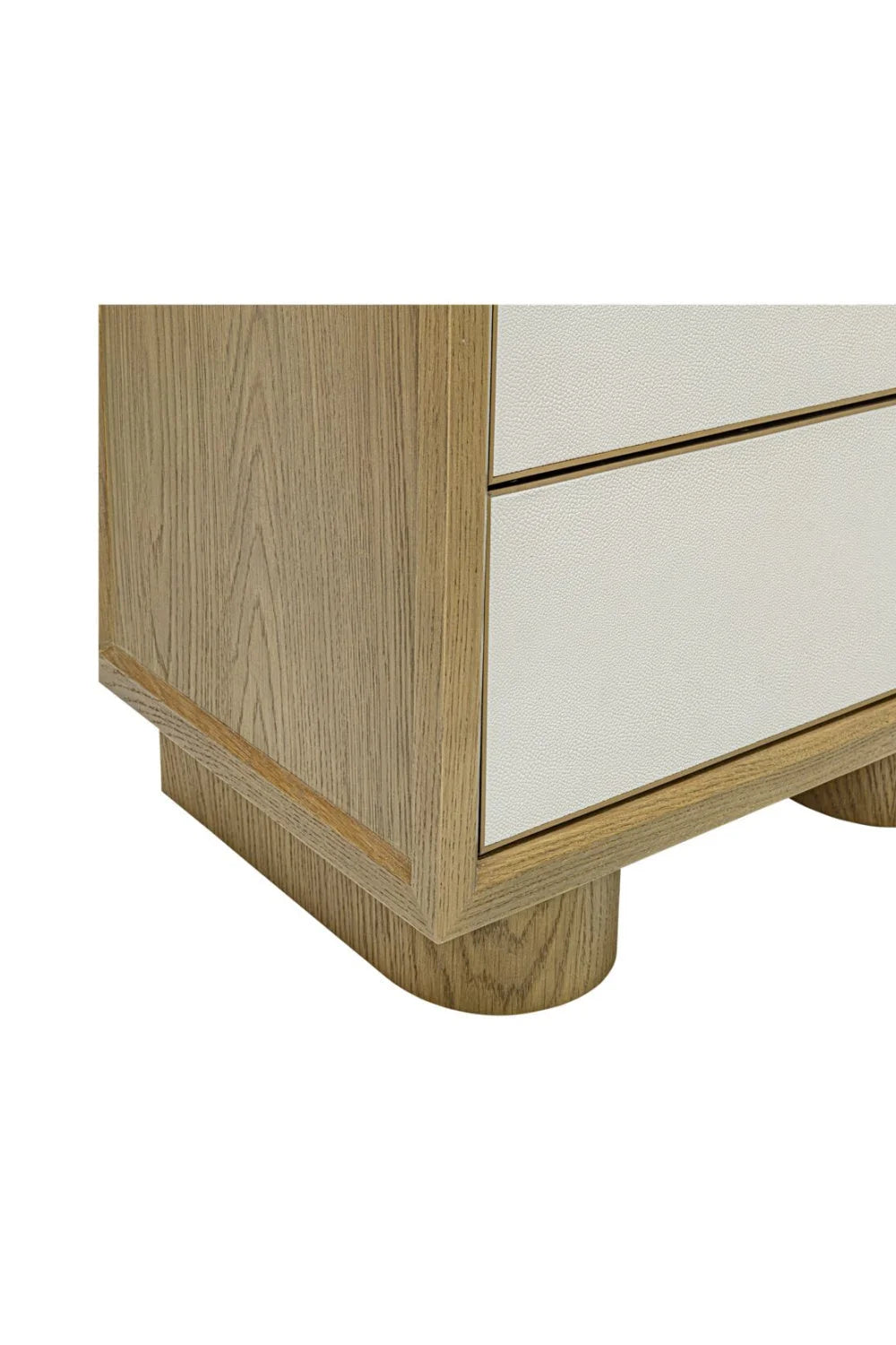 Luxury Modern Marcelle Shagreen Nightstand European Style for Villa