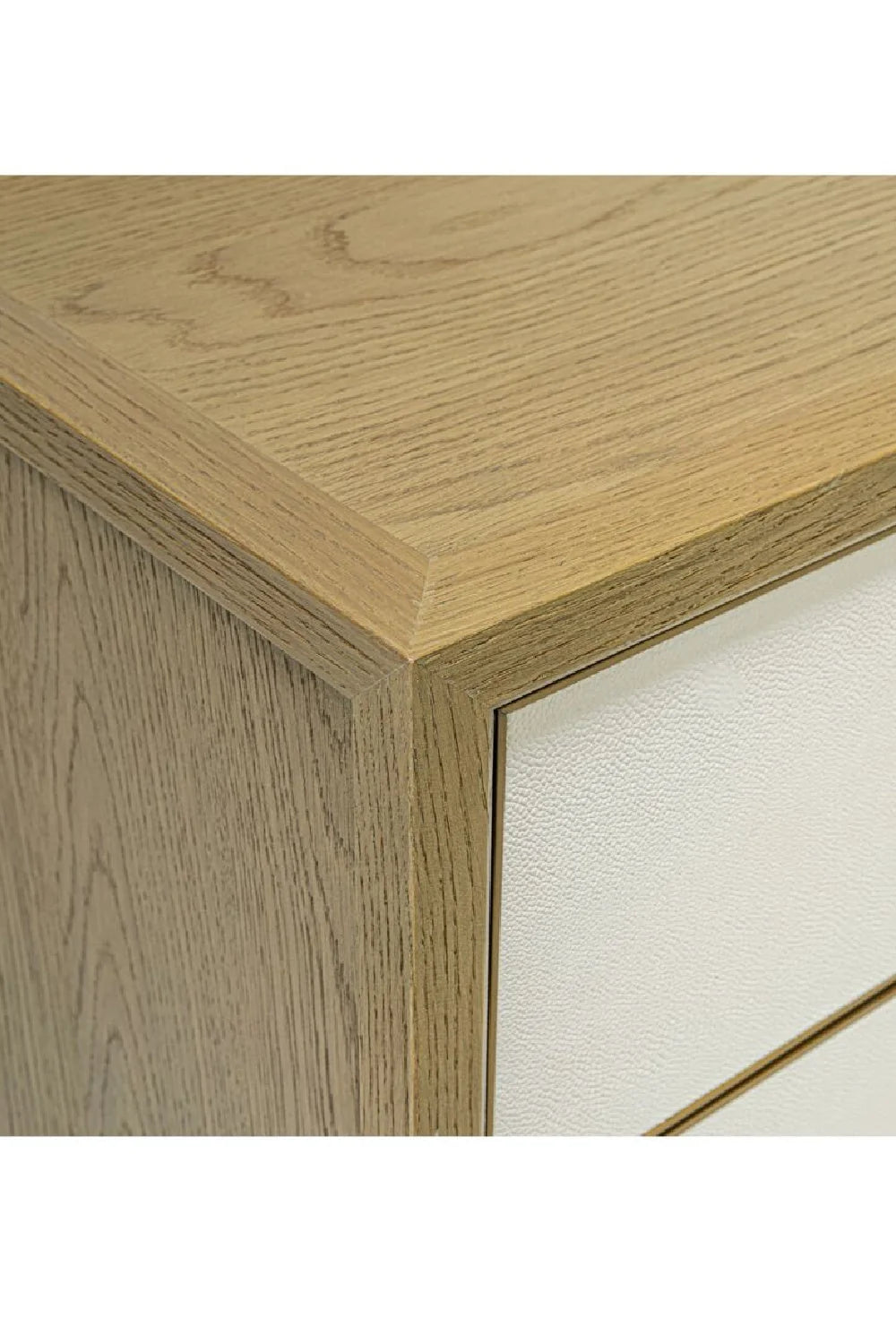 Luxury Modern Marcelle Shagreen Nightstand European Style for Villa