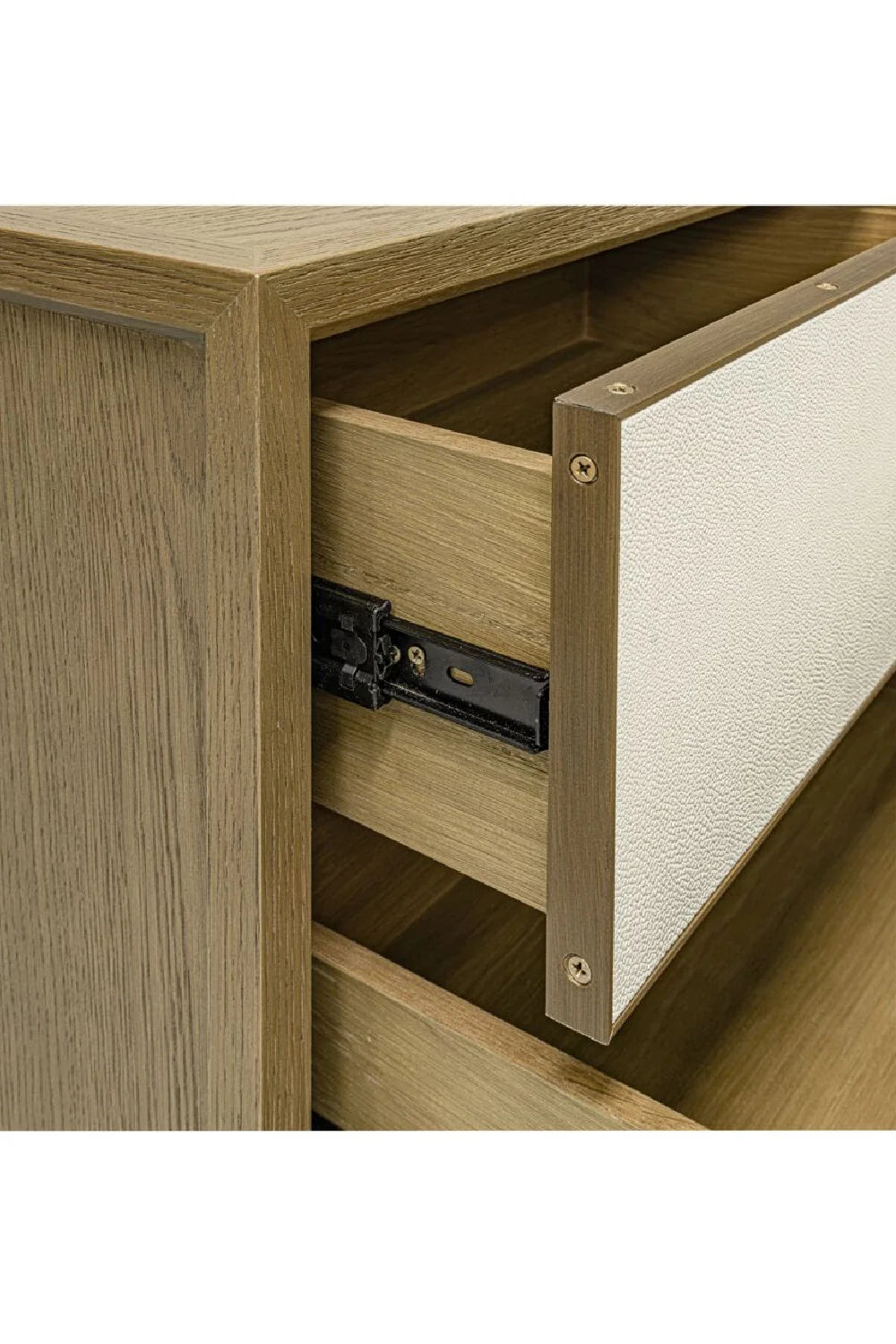 Luxury Modern Marcelle Shagreen Nightstand European Style for Villa