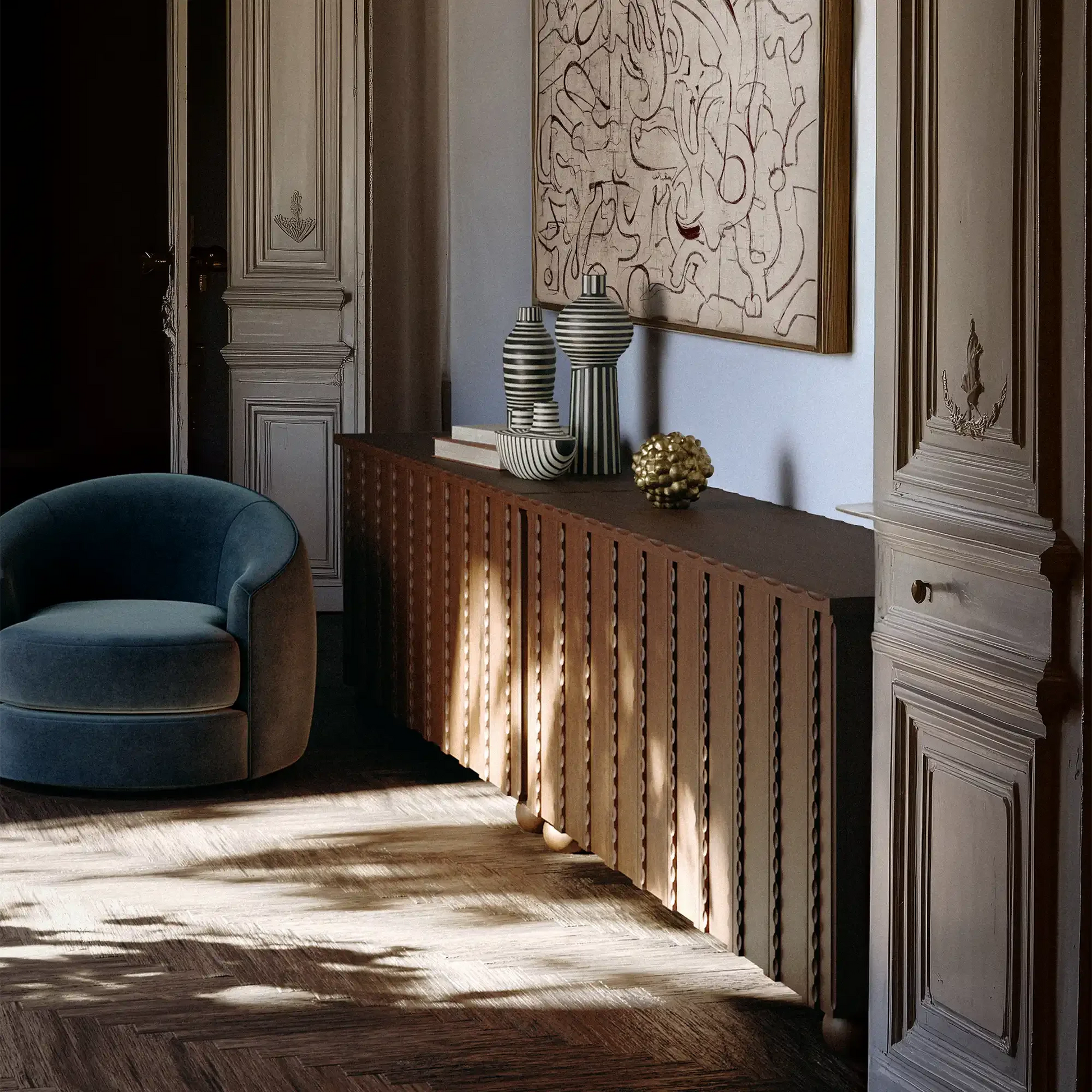 Luxury Modern Marchand Cabinet European Style for Villa