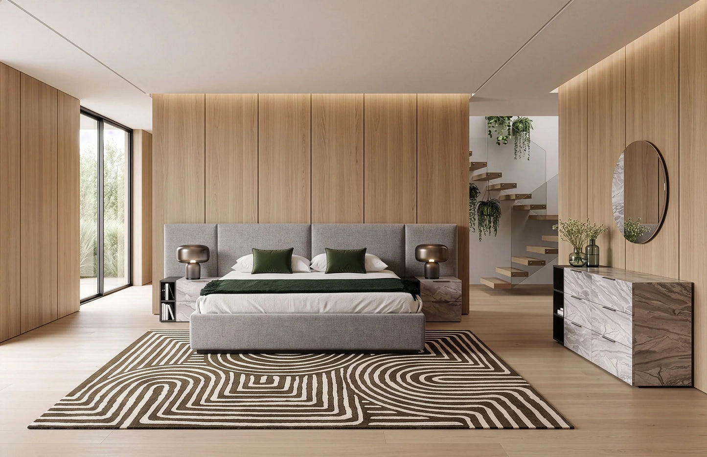 Luxury Modern Mariana Bedroom Set European Style for Villa
