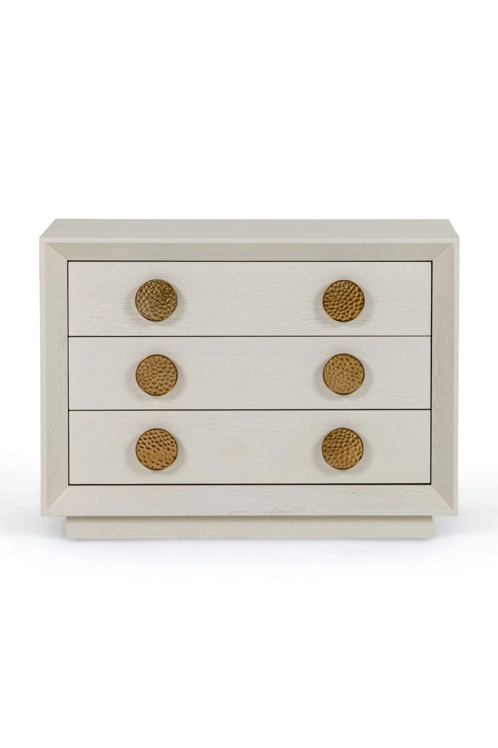Luxury Modern Marjorie 3-Drawer Nightstand European Style for Villa
