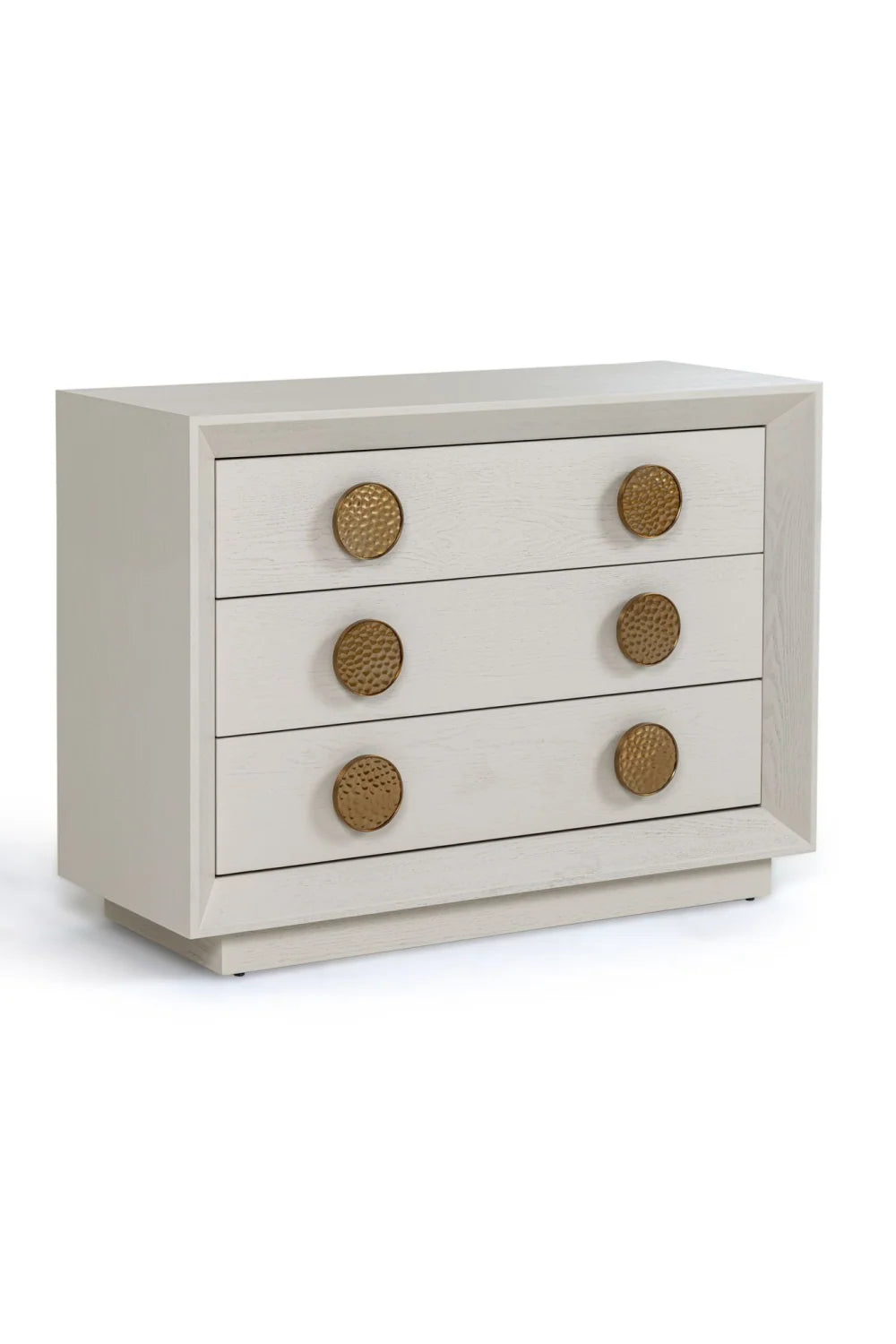 Luxury Modern Marjorie 3-Drawer Nightstand European Style for Villa
