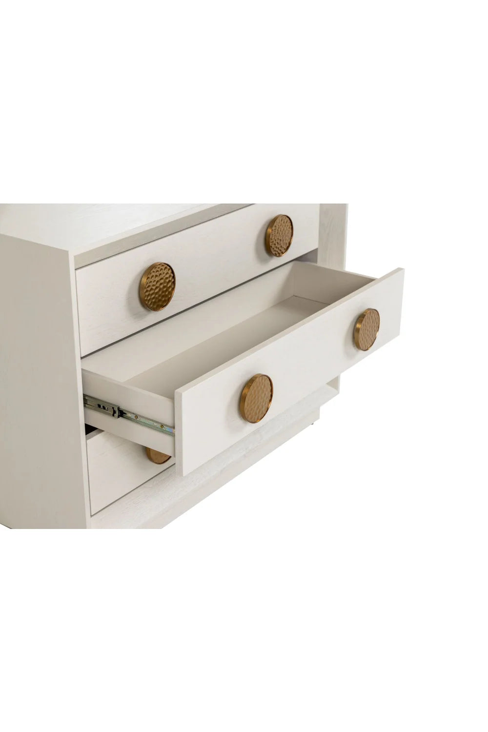Luxury Modern Marjorie 3-Drawer Nightstand European Style for Villa