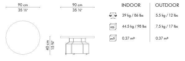 Luxury Modern Mason Coffee Table European Style for Villa