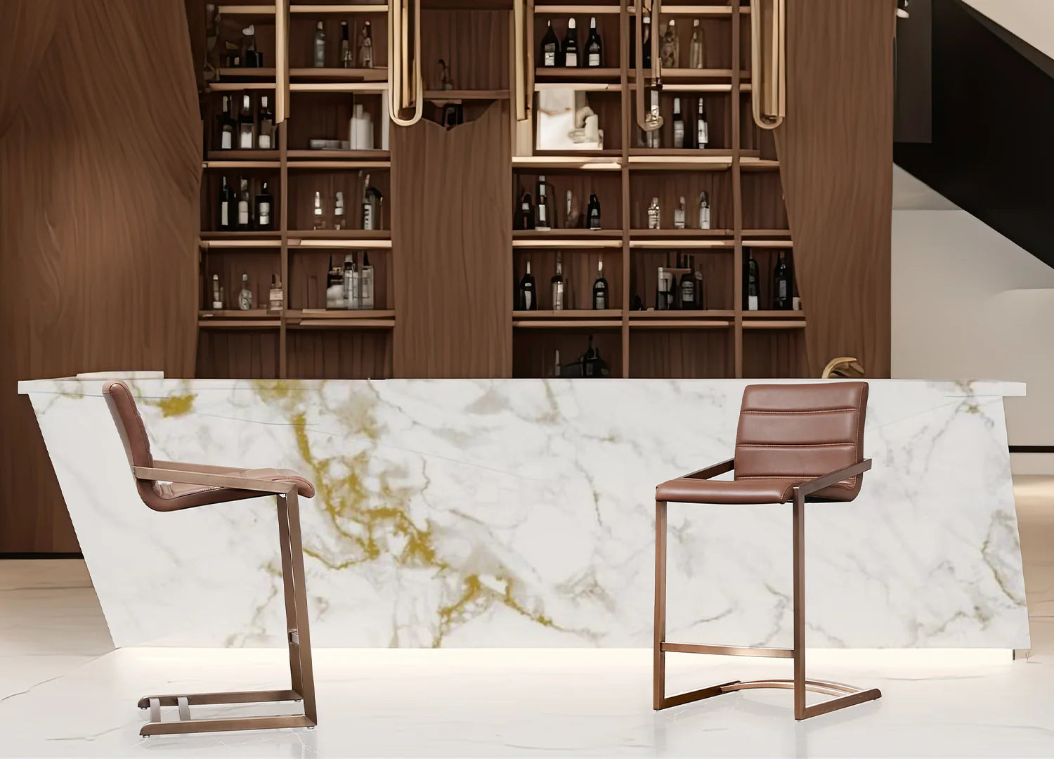 Luxury Modern Mathew Counter Stool European Style for Villa