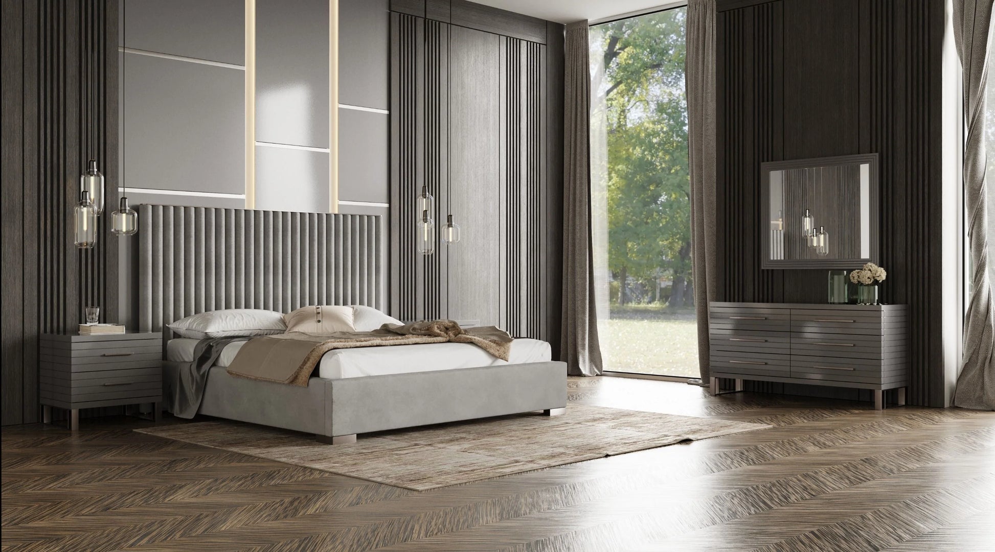 Luxury Modern Melissa Bedroom Set European Style for Villa