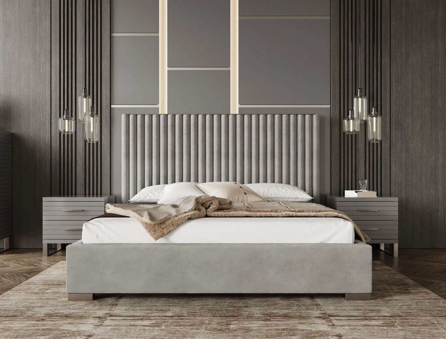 Luxury Modern Melissa Bedroom Set European Style for Villa
