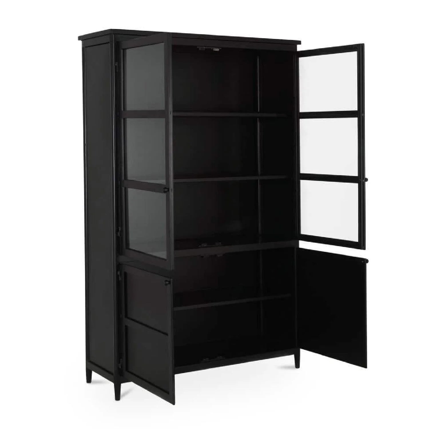 Luxury Modern Metal 4-Door Cabinet European Style for Villa