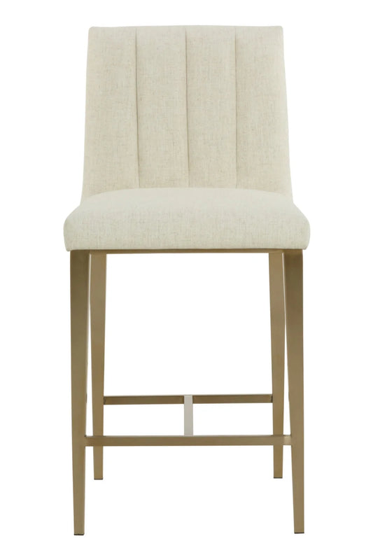 Luxury Modern Metal Frame Counter Stool European Style for Villa