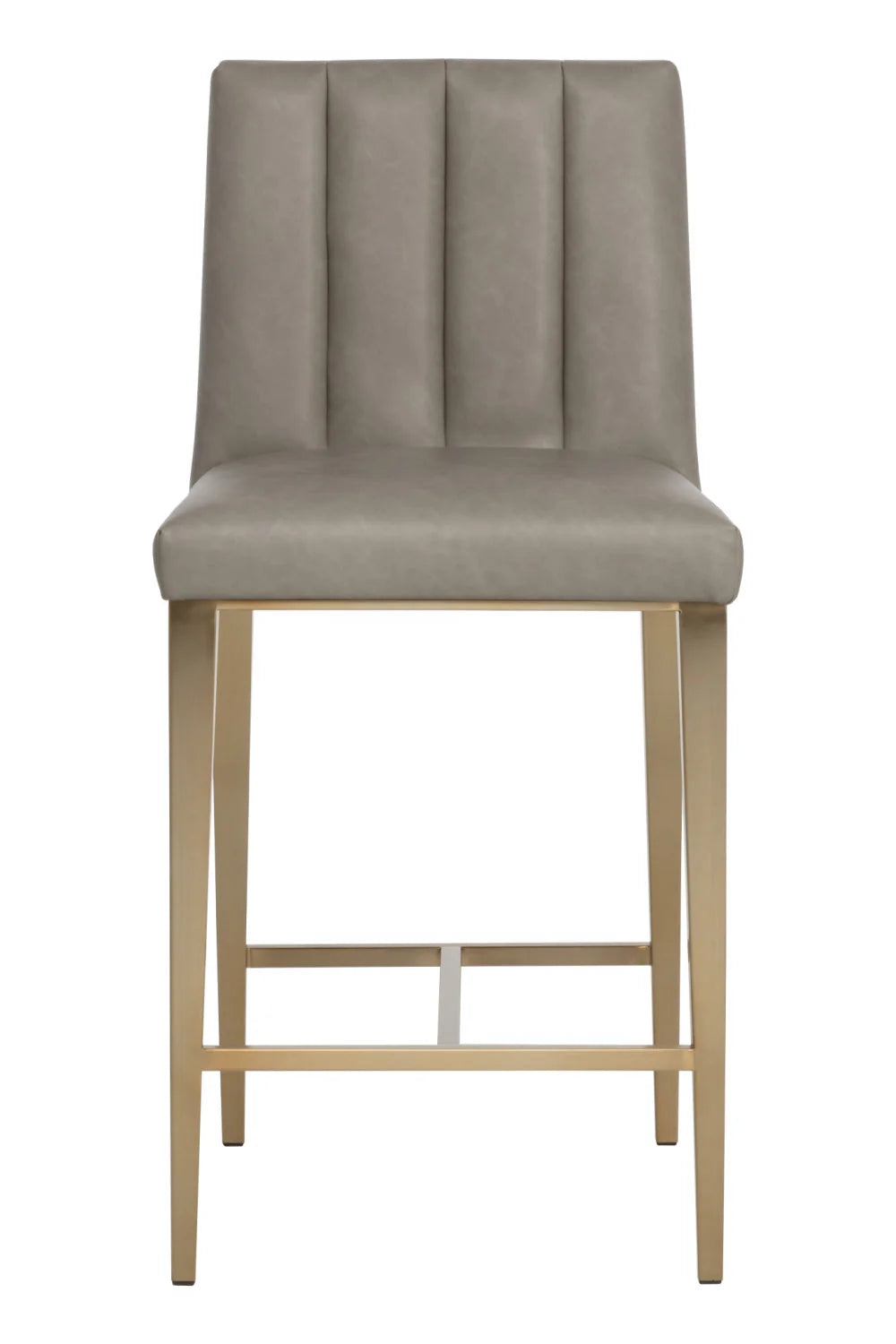 Luxury Modern Metal Frame Counter Stool European Style for Villa
