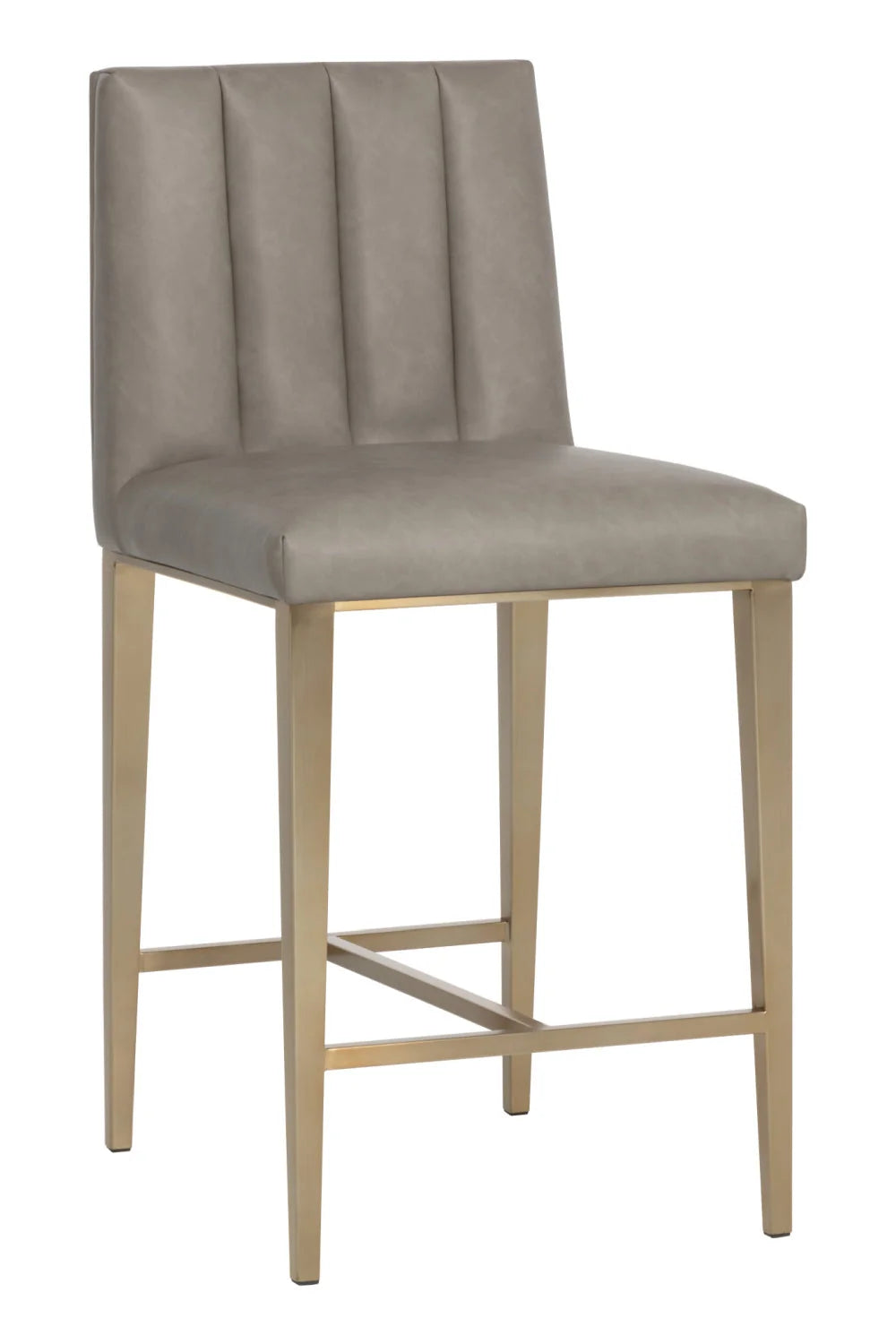 Luxury Modern Metal Frame Counter Stool European Style for Villa
