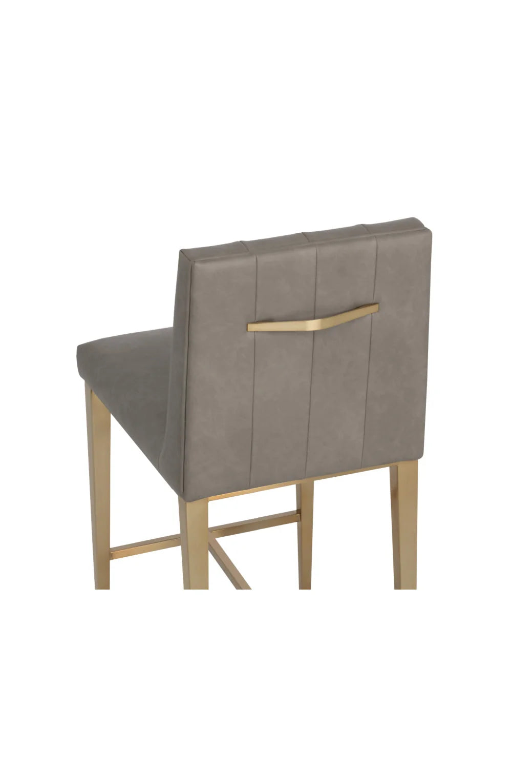 Luxury Modern Metal Frame Counter Stool European Style for Villa