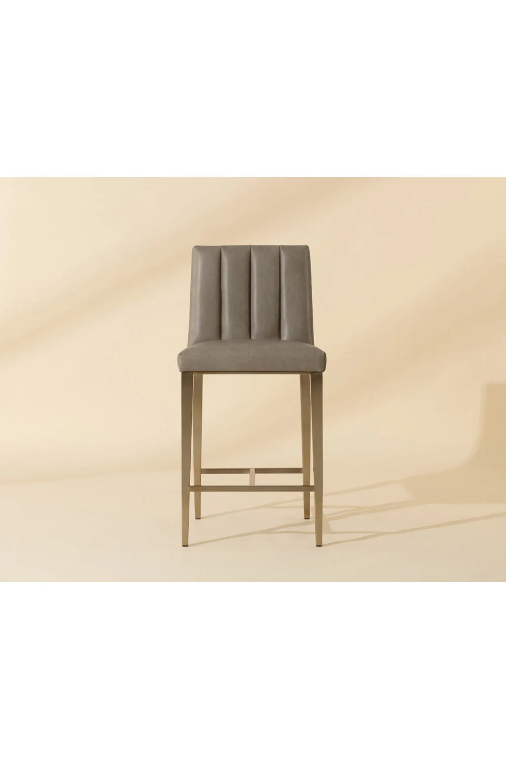 Luxury Modern Metal Frame Counter Stool European Style for Villa