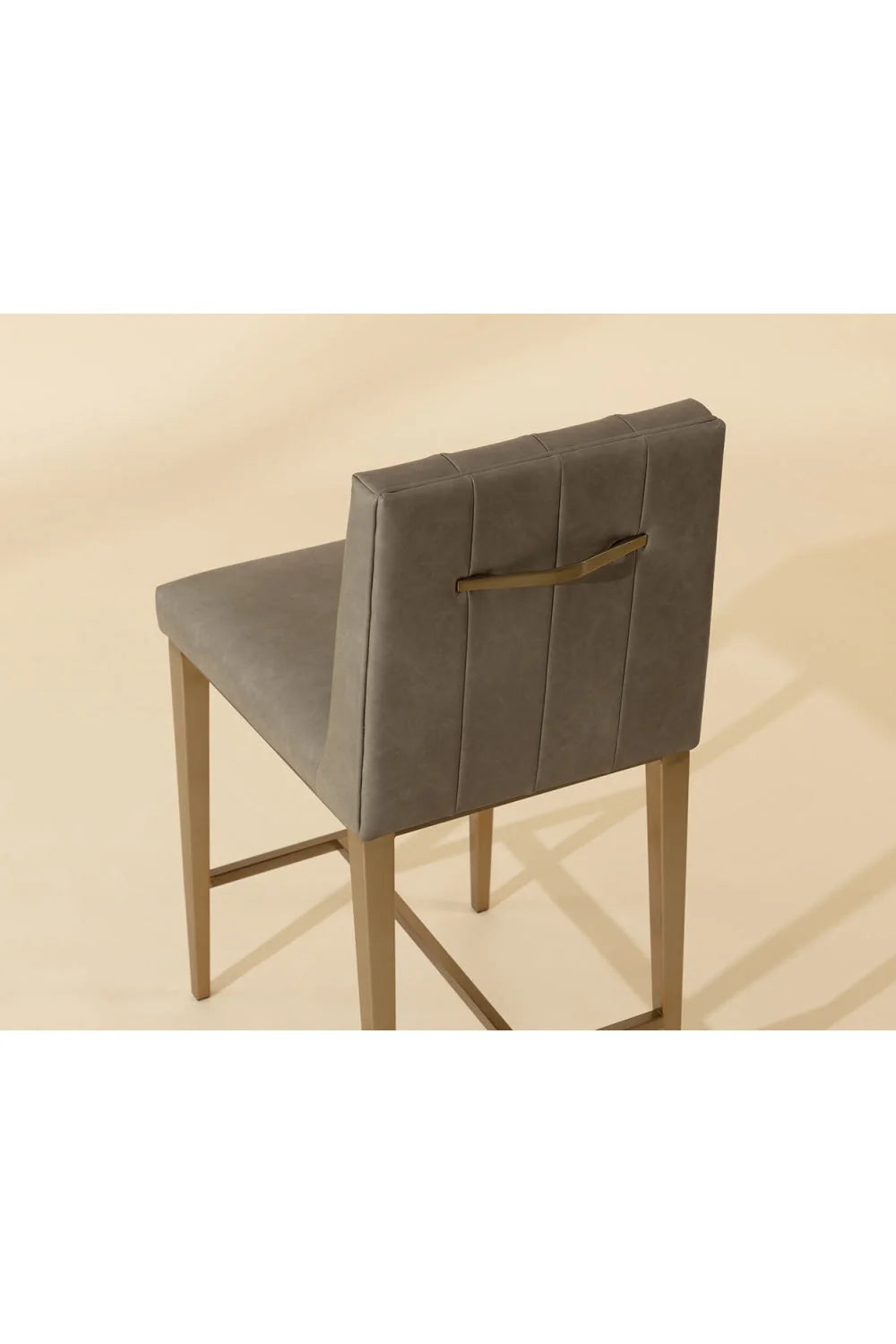 Luxury Modern Metal Frame Counter Stool European Style for Villa