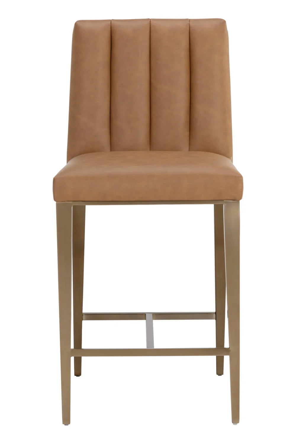 Luxury Modern Metal Frame Counter Stool European Style for Villa